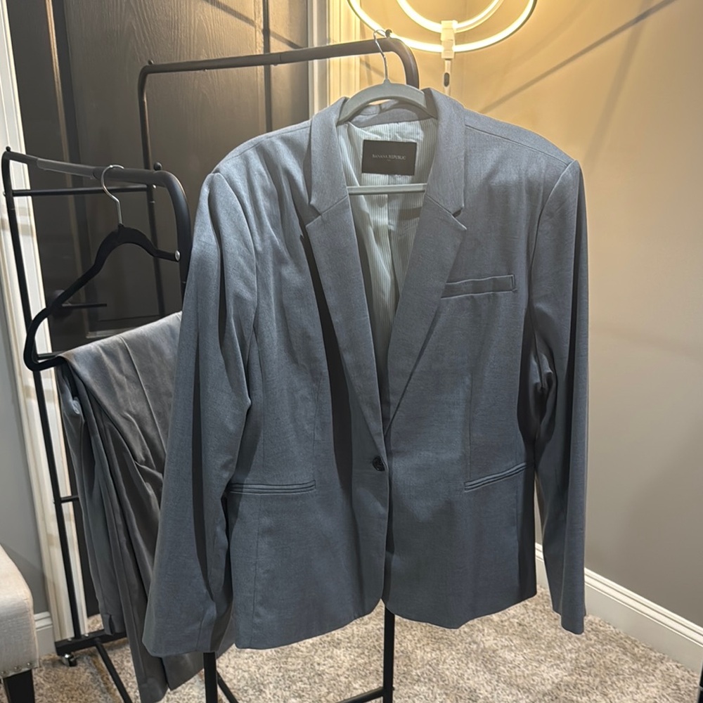 Banana Republic Charcoal Suit Jacket